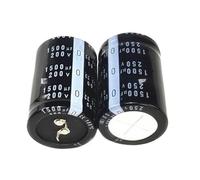 UCJTPCVI Condensatore elettrolitico in Alluminio 2 Pezzi 200 V 250 V 1200 UF 1500 UF 1800 UF 2200 UF 25 * 50 30 * 30 30 * 35 30 * 40 30 * 45 35 * 30 35 * 50 35 * 70 MM(250V1500UF 30x30mm)