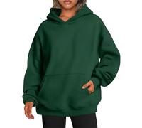 UCK-KIT Felpe con Cappuccio per Le Donne Felpe Oversize del Regno Unito Pullover con Cappuccio, Casual A Maniche Lunghe Pullover Semplice, Felpa con Cappuccio in Tinta Unita alla Moda Autunno,H,L