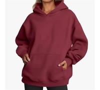 UCK-KIT Felpe con Cappuccio per Le Donne Felpe Oversize del Regno Unito Pullover con Cappuccio, Casual A Maniche Lunghe Pullover Semplice, Felpa con Cappuccio in Tinta Unita alla Moda Autunno,F,L