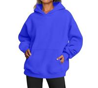UCK-KIT Felpe con Cappuccio per Le Donne Felpe Oversize del Regno Unito Pullover con Cappuccio, Casual A Maniche Lunghe Pullover Semplice, Felpa con Cappuccio in Tinta Unita alla Moda Autunno,I,L