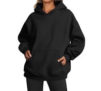 UCK-KIT Felpe con Cappuccio per Le Donne Felpe Oversize del Regno Unito Pullover con Cappuccio, Casual A Maniche Lunghe Pullover Semplice, Felpa con Cappuccio in Tinta Unita alla Moda Autunno,A,XXL