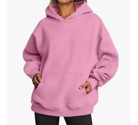 UCK-KIT Felpe con Cappuccio per Le Donne Felpe Oversize del Regno Unito Pullover con Cappuccio, Casual A Maniche Lunghe Pullover Semplice, Felpa con Cappuccio in Tinta Unita alla Moda Autunno,T,3XL