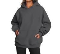 UCK-KIT Felpe con Cappuccio per Le Donne Felpe Oversize del Regno Unito Pullover con Cappuccio, Casual A Maniche Lunghe Pullover Semplice, Felpa con Cappuccio in Tinta Unita alla Moda Autunno,D,S