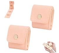 UCK-KIT Mini Borsa da Viaggio per Gioielli, Custodia Portatile Pieghevole per Piccoli Gioielli per Orecchini, Borsa per Gioielli Jewelry Organizer, Borsa da Viaggio per Gioielli,Pink*2pcs