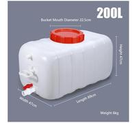 UCKYSU Contenitore Acqua Plastica Uso Alimentare Chiusura Ermetica Design con Maniglia Escursioni All'aperto Camper Tour Guida Autonoma(200l)