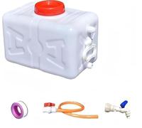 UCKYSU Serbatoio d'Acqua Grande capacità con Rubinetto Tubo dell'Acqua Uso Domestico All'aperto Cubo Stoccaggio Portatile in Plastica(Extra Thick 15L)