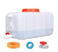 UCKYSU Serbatoio d'Acqua Plastica Grande capacità Contenitore con Rubinetto for Stoccaggio Emergenza Campeggio All'aperto Camper Tour Autonomi(35L/9gallon)