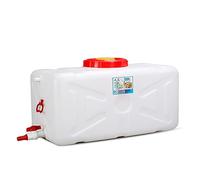 UCKYSU Serbatoio Stoccaggio dell'Acqua Rettangolare Plastica Contenitore Stoccaggio dell'Acqua Purificata Alimentare Adatto Esterno(110L)