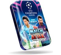 UCL Match Attax 2018/19 Mega Tin - 50 Carte, 39 Standard, 5 Glitterate, 15 Esclu