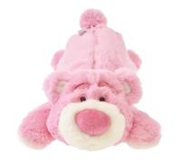 Uclac Carino Peluche Rosa Sdraiato Postura Fragola Orso Matita Caso Studente Cancelleria Forniture Cosmetici Borsa, Colore unico, 1pc