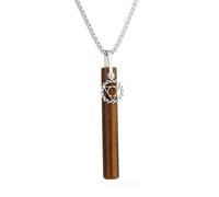 Uclac Collana con pietra occhio di tigre, classico cambio per pratica regolare del respiro, aiuta la meditazione ad alleviare lo stress e l'ansia, ideale come aiuto per smettere di fumare e gioielli
