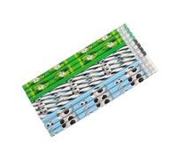 Uclac Matite a tema calcio, 12 pezzi, matite in legno con gomme per la scuola, ricompensa scolastica, regalo per feste