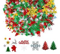 UCLEVER 3000 coriandoli di Natale, decorazione da tavolo, confetti, decorazione natalizia, decorazione da tavolo, decorazione da tavolo Happy Natale, coriandoli di zucca
