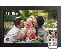 UCMDA Cornice digitale WiFi da 15,6 pollici, Full HD Touch Screen Smart Digital Photo Frame con 32 GB di memoria, rotazione automatica,facile installazione per condividere foto o video tramite Frameo