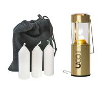 UCO Original Brass Candle Lantern - Lanterna con 3 candele e custodia