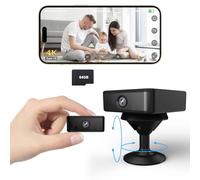 UCOCARE Mini Telecamera Spia, Wi-Fi/AP Hotspot/Offline Modalità, Bextgoo 4K Telecamera Senza Wifi, Videocamera Sorveglianza Interno con Scheda TF da 64 GB, Visione Notturna 940 nm, Supporto Magnetico