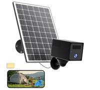 UCOCARE Telecamera con SIM, Telecamera 4G con Pannello Solare da Esterno, 4MP Mini Telecamere 4G Senza WiFi, Batteria 5200mAh, AI Rilevazione Moviment, Visione 160°, 4MP Visione Notturna