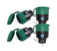 UCOMEN Presa WiFi per Esterno, Compatibile con Alexa e Google Home Voice Control,Telecomando APP, funzione timer, resistente alle intemperie per interni ed esterni, impermeabile IP44, (4-pack)