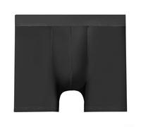 Uconvex - Boxer da uomo con design a pochette, comodi, a vita media (2XL, nero)