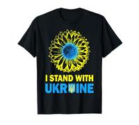 Ucraina Bandiera I Stand con Ucraina Girasole Ucraina Supporto Maglietta