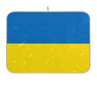 Ucraina Bandiera Ucraina Nazionale Riutilizzabile Piatto di Asciugatura Mat 18x24 Rettangolo Grande Scolapiatti stuoie Decorativo Home Decor Essentials