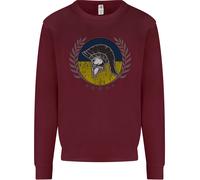 Ucraina Bodybuilding Flag Gym Training Spartan Uomo Sweatshirt Jumper