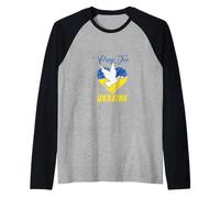 Ucraina Colomba Cuore Maglia con Maniche Raglan
