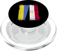 Ucraina Egitto Mezza bandiera Ucraina Patrimonio egiziano PopSockets PopGrip per MagSafe