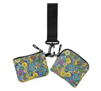 Ucraina Girasole Bellezza Fiori Estivi Clolrful Donne Cambiamento Portafoglio Porta Carte Minimalista Porta Carte di Identità Protettivo con Tasca con Cerniera per Le Donne 2 Pz, Ucraina girasole