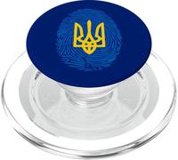 Ucraina Impronta Digitale Bandiera Ucraina PopSockets PopGrip per MagSafe