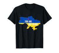 Ucraina Non Sei Solo Mappa di Kiev Supporto ucraino Maglietta