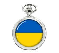 Ucraina Rotondo Bandiera Orologio da Tasca