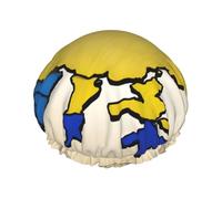 Ucraina Topografica Mappa Cuffia Da Doccia Donne Riutilizzabili Grande Cuffia Da Doccia Uomini Quickdry Cura Capelli Lungo Breve Bagno Bambini