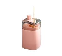Ucygor Scatola per stuzzicadenti con coperchio, 15 pezzi, dispenser per stuzzicadenti pop-up, per cucina e sala da pranzo, per cucina (rosa)
