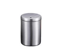 Ucygor Scatola per stuzzicadenti con coperchio, portatile, in acciaio inox, porta stuzzicadenti e dispenser per tamponi di cotone, confezione da 6 per cucina (argento)