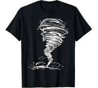 UCZTIKKZ While Storm Tornado Twister Hurricane Weather Scary Costume T-Shirt Black XXL