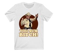 UCZTIKKZ You Sumbitch Jackie Gleason Smokey And The Bandit Logo T-Shirt White XL