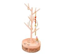 UdaLen Gioielli branch Collana Espositore per gioielli, Basamento del Supporto Braccialetto dell'orecchino dell'albero del Metallo Gioielli Bagagli (Pink)
