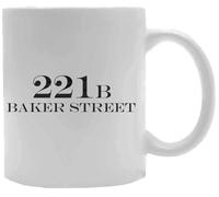 Udaytee 221b Baker Street Bicchiere Per Bevande In Tazza In Ceramica Bianca White Ceramic Mug Beverage Drinking Cup