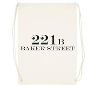Udaytee 221b Baker Street Sacca Da Palestra In Cotone Beige Cotton Beige Training Bag Gym Sack