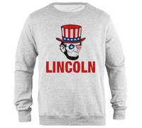 Udaytee Abraham Lincoln 1860 Felpa Unisex Grigia dalla vestibilità Semplic Simple-Fit Pullover Grey Unisex Sweatshirt
