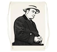 Udaytee Al Capone Sacca Da Palestra In Cotone Beige Cotton Beige Training Bag Gym Sack