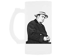 Udaytee Al Capone Tazza Per Bere Birra In Vetro Con Manico Handled Glass Beer Drinking Cup