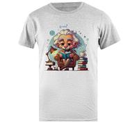Udaytee Albert Einstein T-Shirt da Uomo in Cotone Grigio Base Basic Cotton Grey Men's T-Shirt