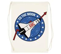 Udaytee Amc To The Moon Sacca Da Palestra In Cotone Beige Cotton Beige Training Bag Gym Sack