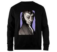 Udaytee Amedeo Avogadro Felpa Unisex Nera Pullover dalla vestibilità Semplice Simple-Fit Pullover Black Unisex Sweatshirt