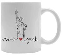 Udaytee Amo New York Bicchiere Per Bevande In Tazza In Ceramica Bianca White Ceramic Mug Beverage Drinking Cup
