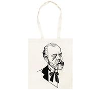 Udaytee Antonín Dvořák Borsa Shopping Unisex In Cotone Beige Cotton Unisex Totebag Shopping