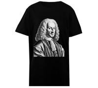 Udaytee Antonio Vivaldi T-Shirt Basic in Cotone Nera per Bambini Basic Cotton Black Children's T-Shirt