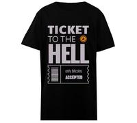 Udaytee Biglietto per l'inferno T-Shirt Basic in Cotone Nera per Bambini Basic Cotton Black Children's T-Shirt